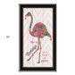 Be A Flamingo Black Framed Print Wall Art