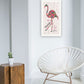 Be A Flamingo Black Framed Wall Art