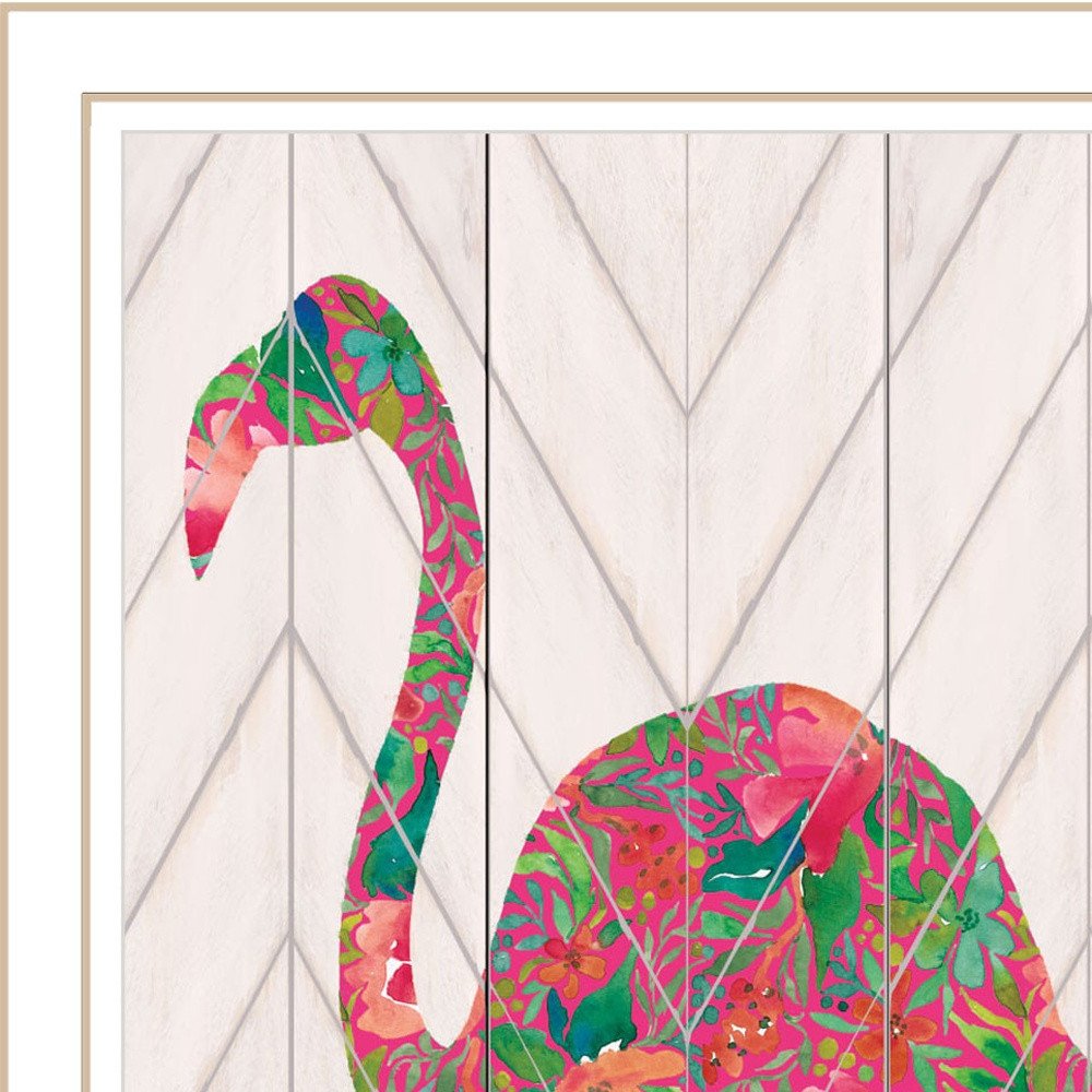 Be A Flamingo Black Framed Wall Art