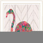 Be A Flamingo Black Framed Print Wall Art