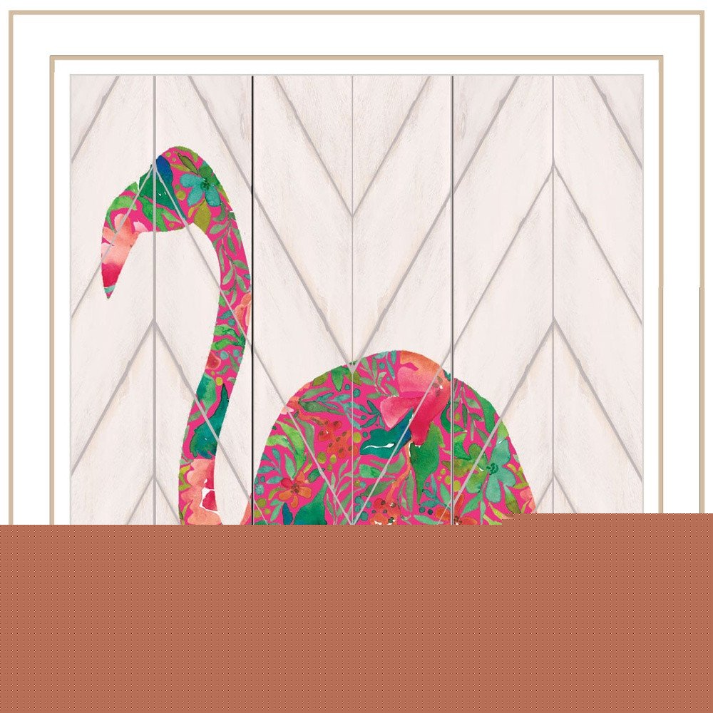 Be A Flamingo Black Framed Print Wall Art