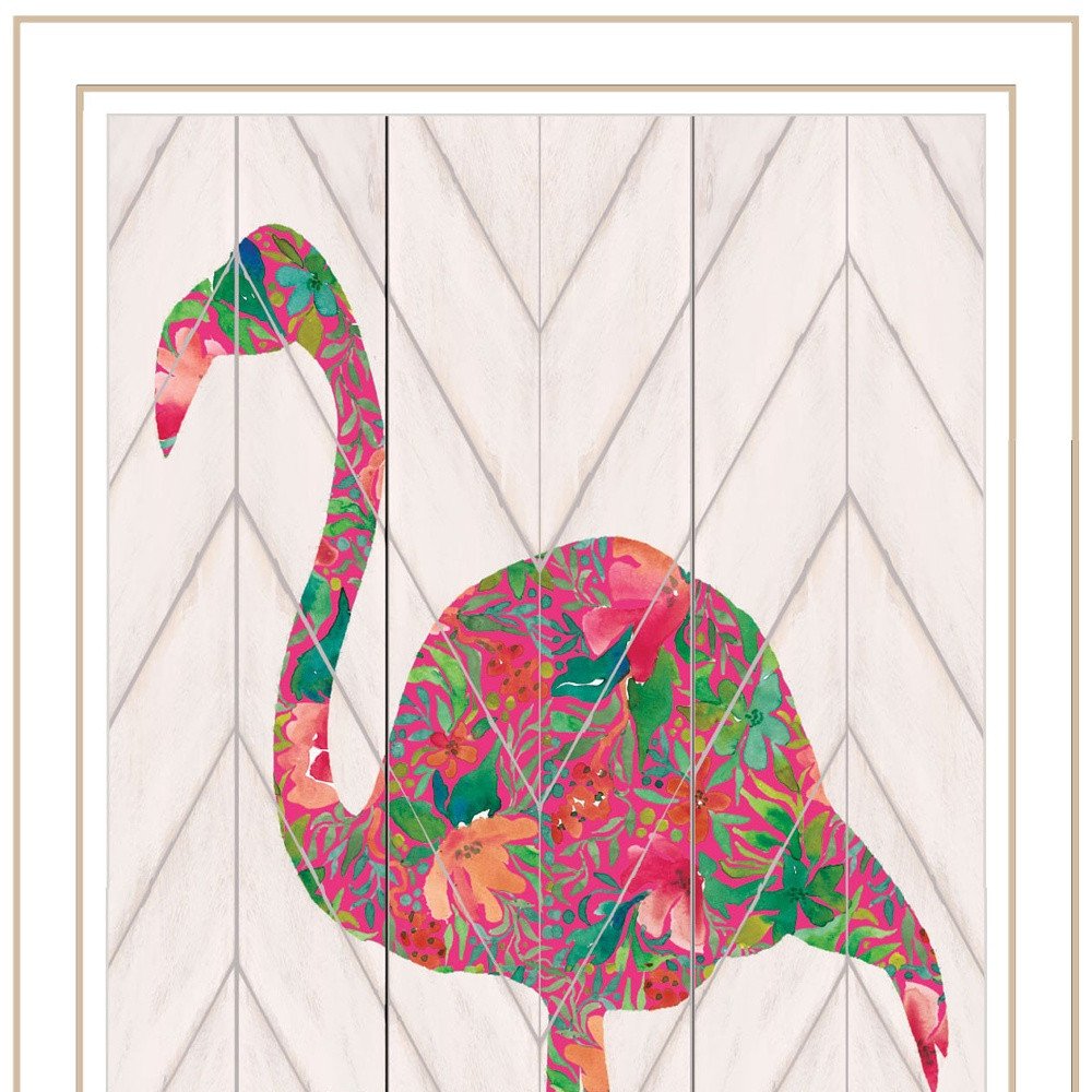 Be A Flamingo Black Framed Wall Art
