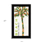 Beach Take Me There Black Framed Print Wall Art