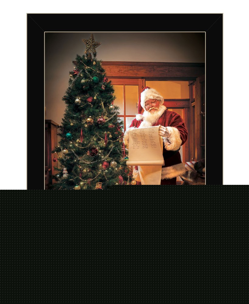 Naughty Or Nice Black Framed Print Wall Art