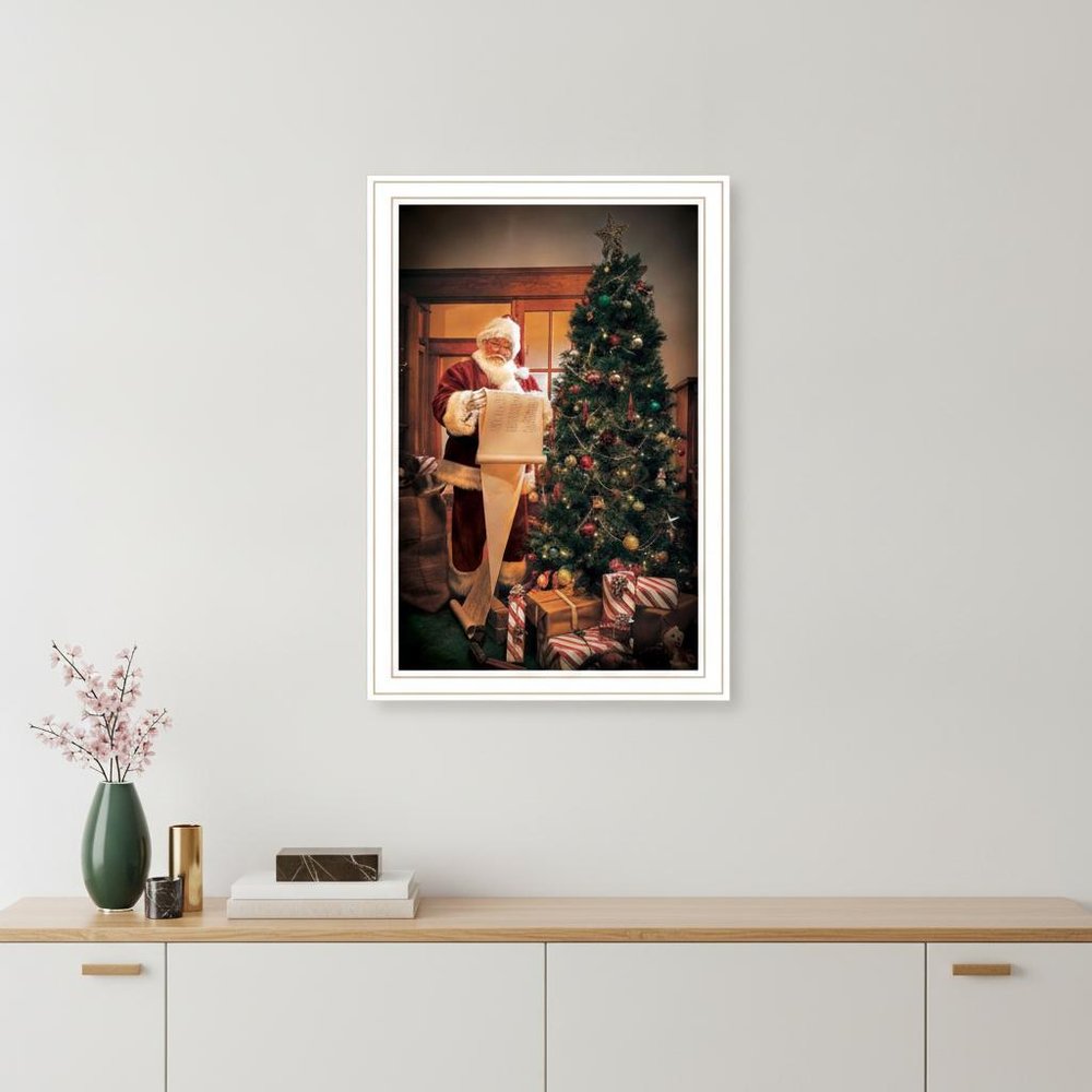 Naughty Or Nice Black Framed Print Wall Art