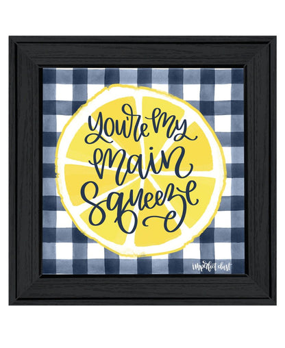 Main Squeeze Black Framed Print Wall Art