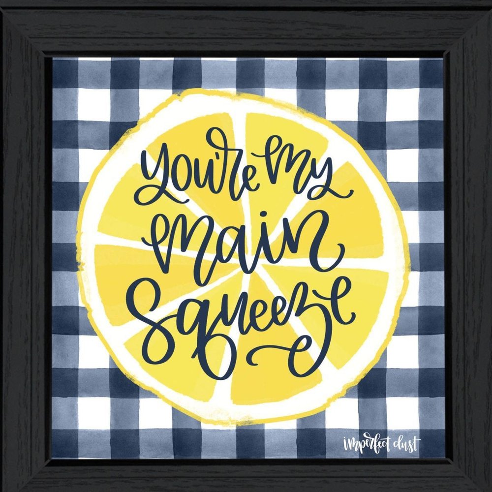 Main Squeeze Black Framed Print Wall Art