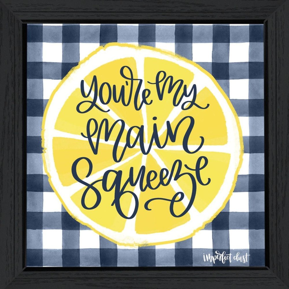 Main Squeeze Black Framed Print Wall Art