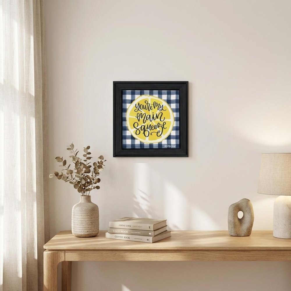 Main Squeeze Black Framed Print Wall Art