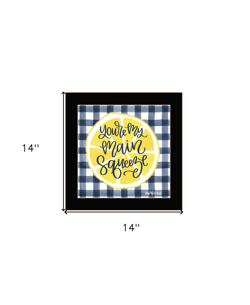 Main Squeeze White Framed Print Wall Art