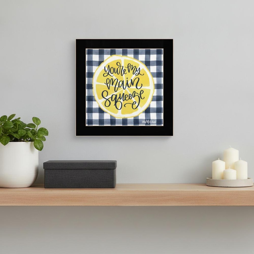 Main Squeeze White Framed Print Wall Art