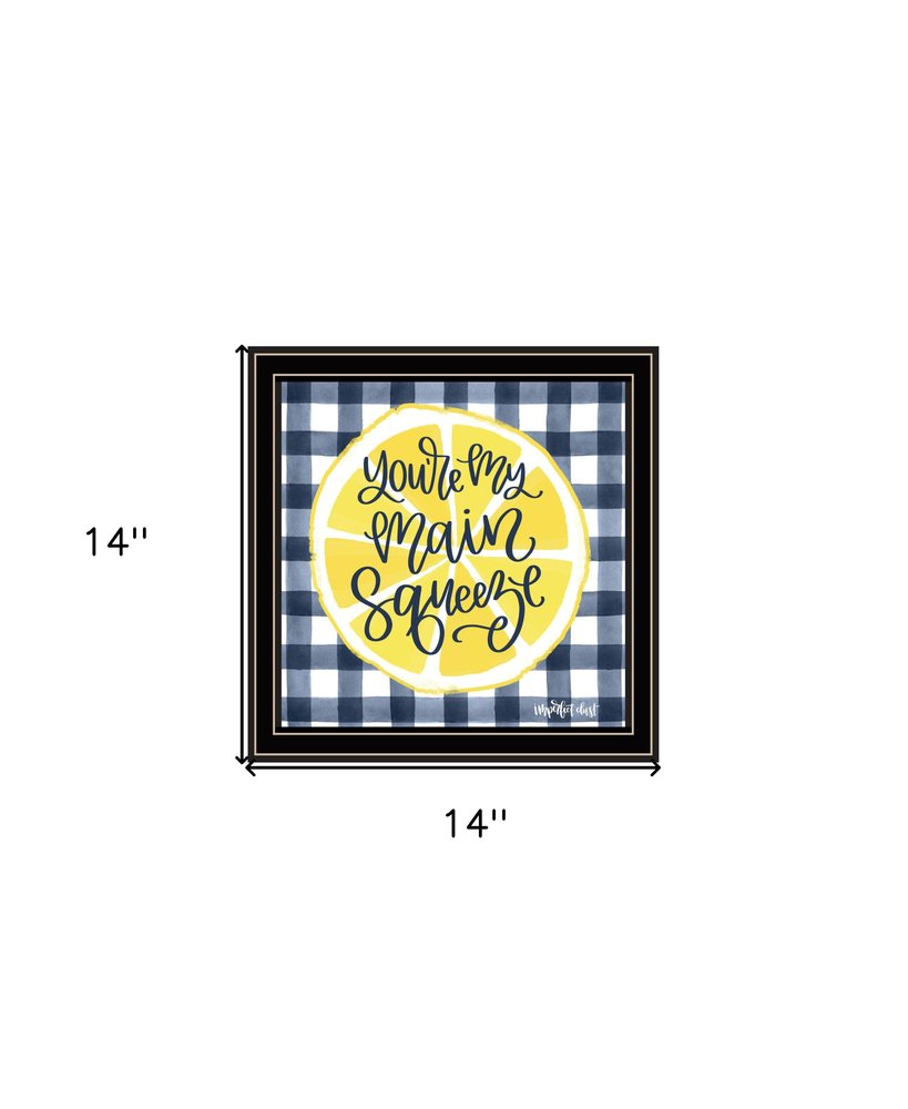 Main Squeeze White Framed Print Wall Art