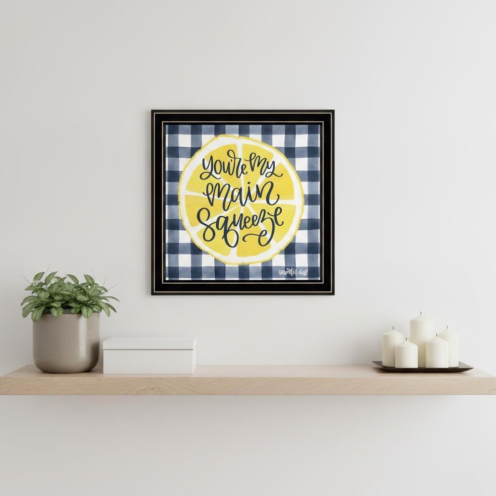 Main Squeeze White Framed Print Wall Art