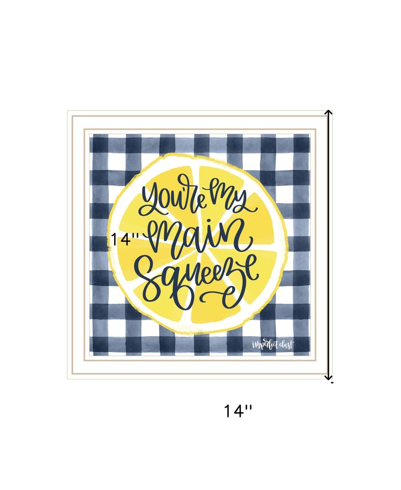 Main Squeeze White Framed Print Wall Art