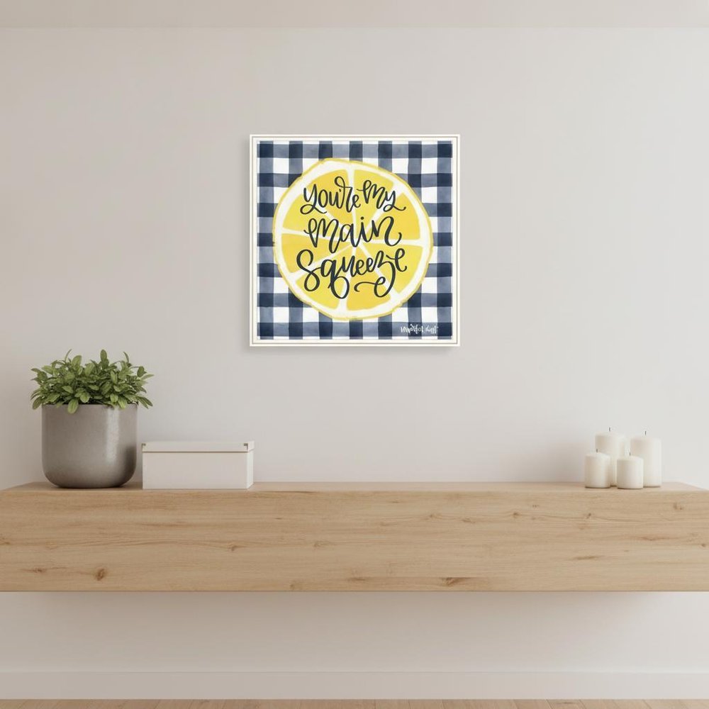 Main Squeeze White Framed Print Wall Art