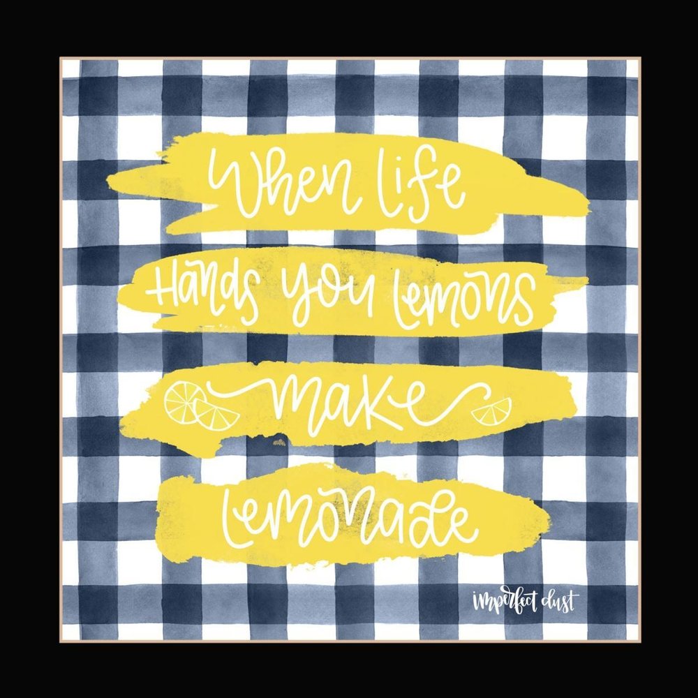 Make Lemonade Black Framed Print Wall Art