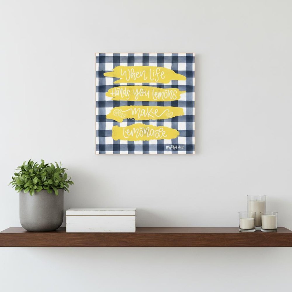 Make Lemonade Black Framed Print Wall Art