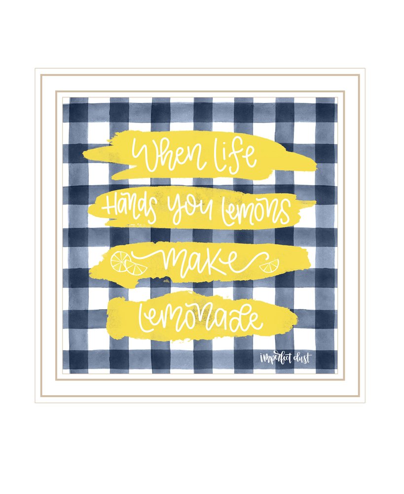 Make Lemonade Black Framed Print Wall Art