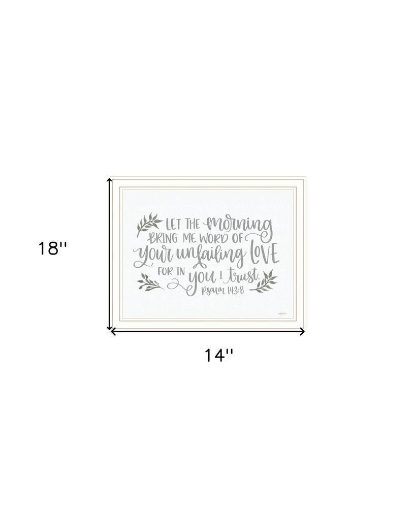 Your Unfailing Love Black Framed Print Wall Art