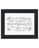 Your Unfailing Love Black Framed Print Wall Art