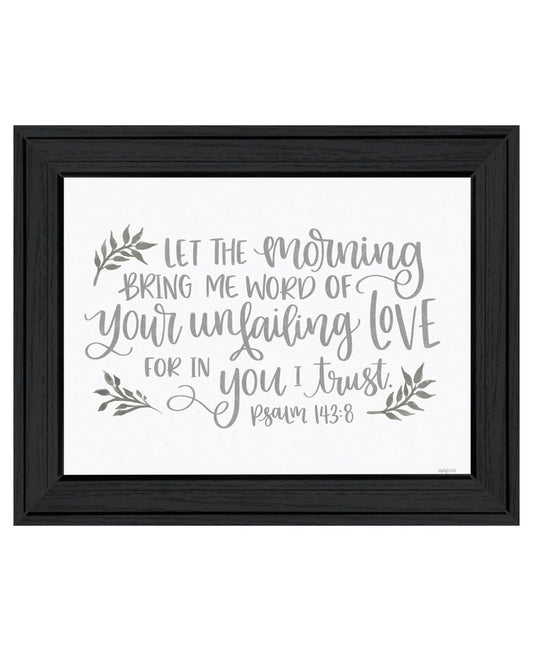 Your Unfailing Love Black Framed Print Wall Art