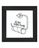 Empty Toilet Paper Roll Black Framed Print Wall Art
