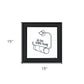 Empty Toilet Paper Roll Black Framed Print Wall Art