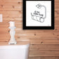 Empty Toilet Paper Roll Black Framed Print Wall Art