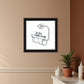 Empty Toilet Paper Roll Black Framed Print Wall Art