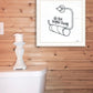 Empty Toilet Paper Roll Black Framed Print Wall Art