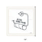 Empty Toilet Paper Roll Black Framed Print Wall Art