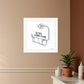 Empty Toilet Paper Roll Black Framed Print Wall Art