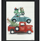 Holiday Travels Black Framed Print Wall Art