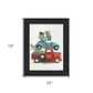 Holiday Travels Black Framed Print Wall Art