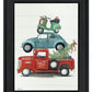 Holiday Travels Black Framed Print Wall Art