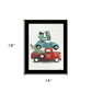 Holiday Travels Black Framed Print Wall Art