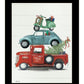 Holiday Travels Black Framed Print Wall Art