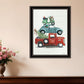 Holiday Travels Black Framed Print Wall Art