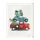 Holiday Travels Black Framed Print Wall Art