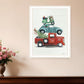 Holiday Travels Black Framed Print Wall Art