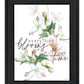 Everything Bloom Black Framed Print Wall Art