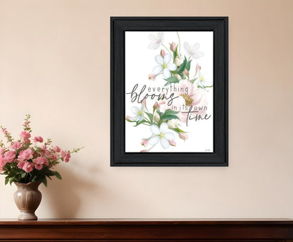 Everything Bloom Black Framed Print Wall Art