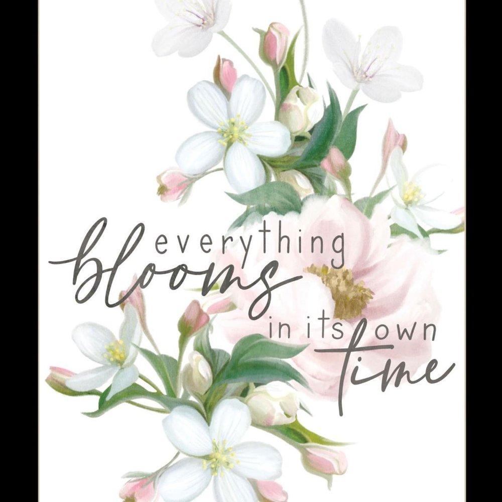 Everything Bloom Black Framed Print Wall Art