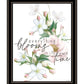 Everything Bloom Black Framed Print Wall Art