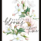 Everything Bloom Black Framed Print Wall Art