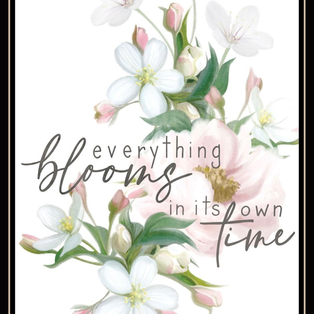 Everything Bloom Black Framed Print Wall Art