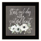 Grateful Heart Black Framed Print Wall Art