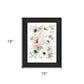 Peony Floral Block Black Framed Print Wall Art