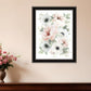Peony Floral Block Black Framed Print Wall Art