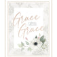 Grace Upon Grace White Framed Print Wall Art